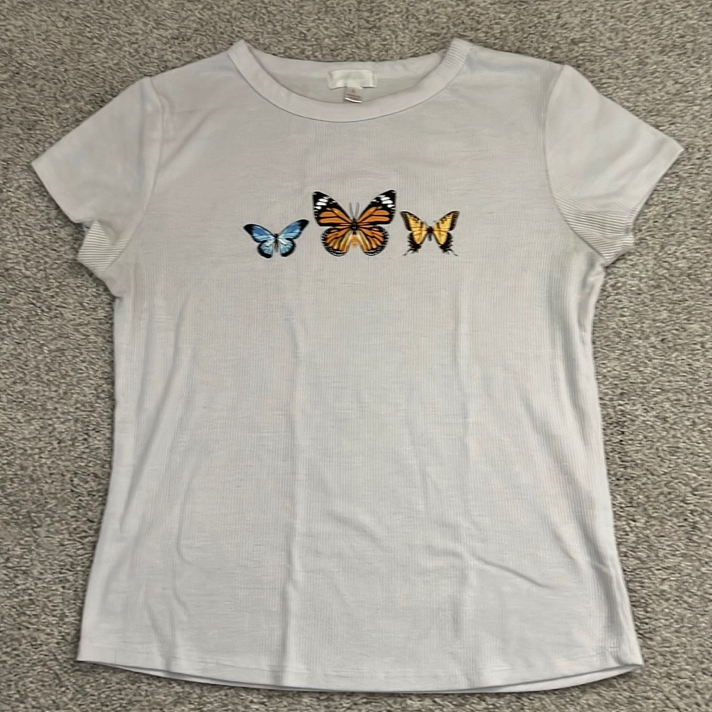 White short sleeve Orange Kiss youth large